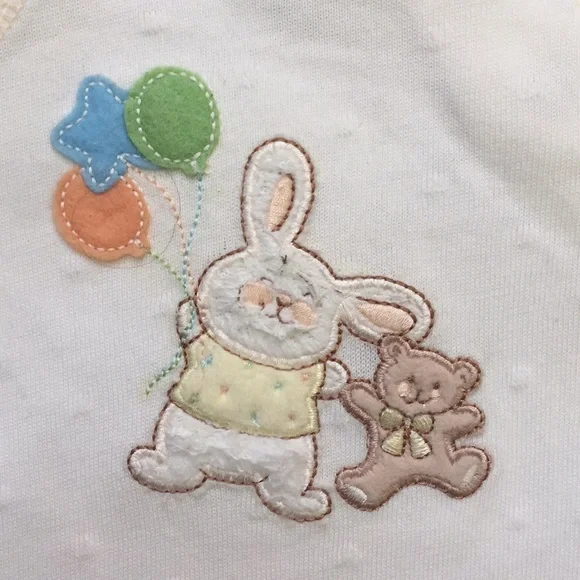 Little Wonders Bunny and Teddy Bear Bodysuit - Picture 3 of 10